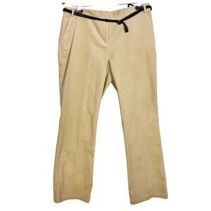 Vintage Liz Claiborne Pants Womens 12 Beige Trousers Corduroy Stretch Bootcut